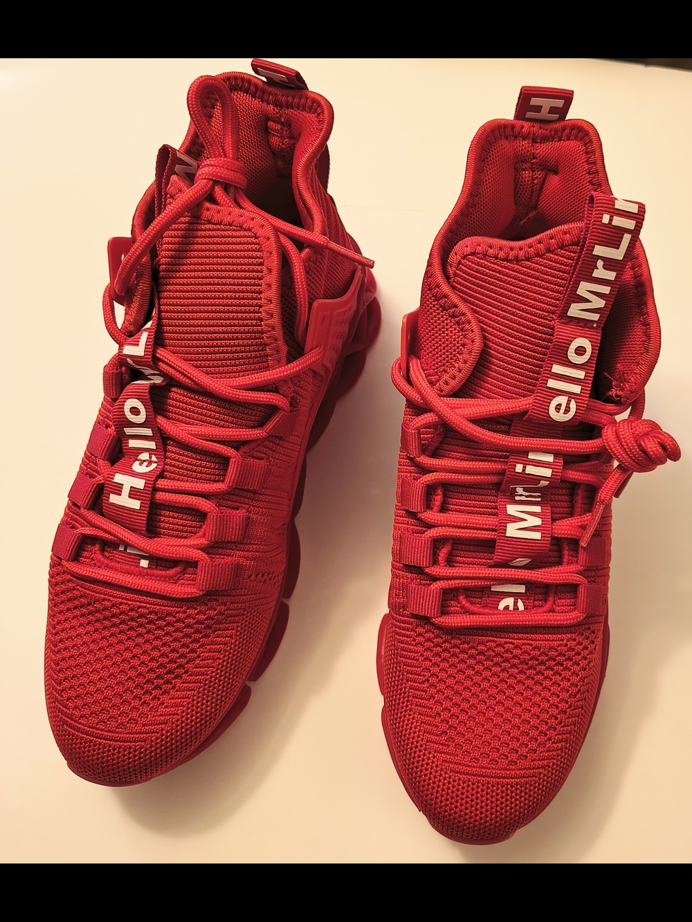 Red Women's Athletic Shoes Size 8.5, New